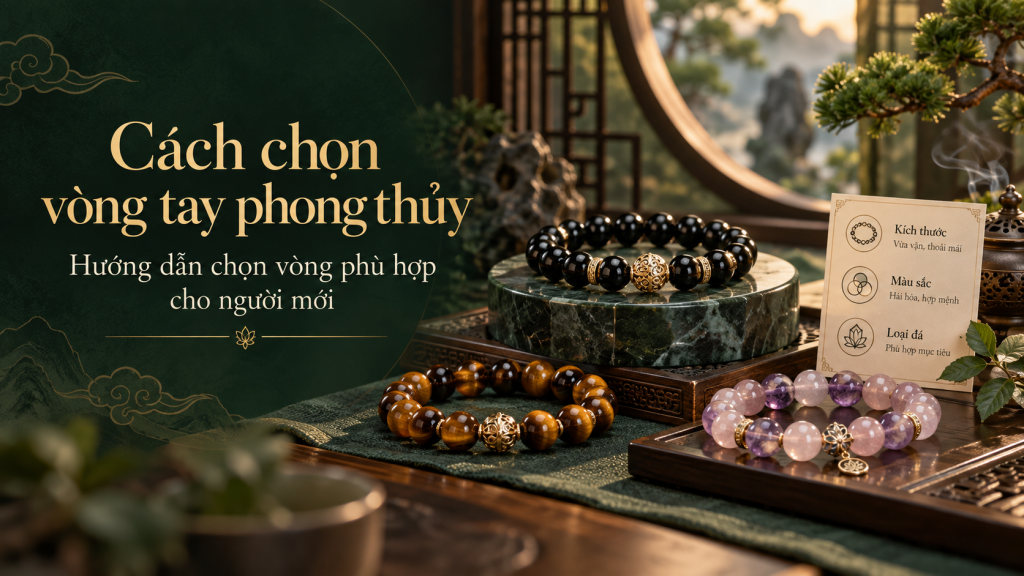 Cách chọn vòng tay phong thủy phù hợp cho người mới