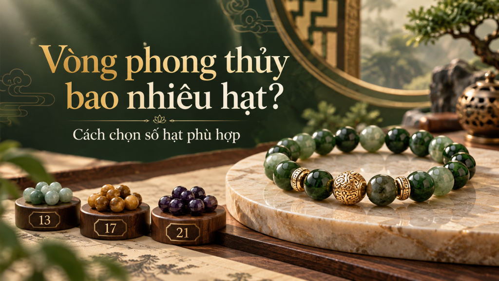 Vòng phong thủy bao nhiêu hạt và cách chọn số hạt phù hợp